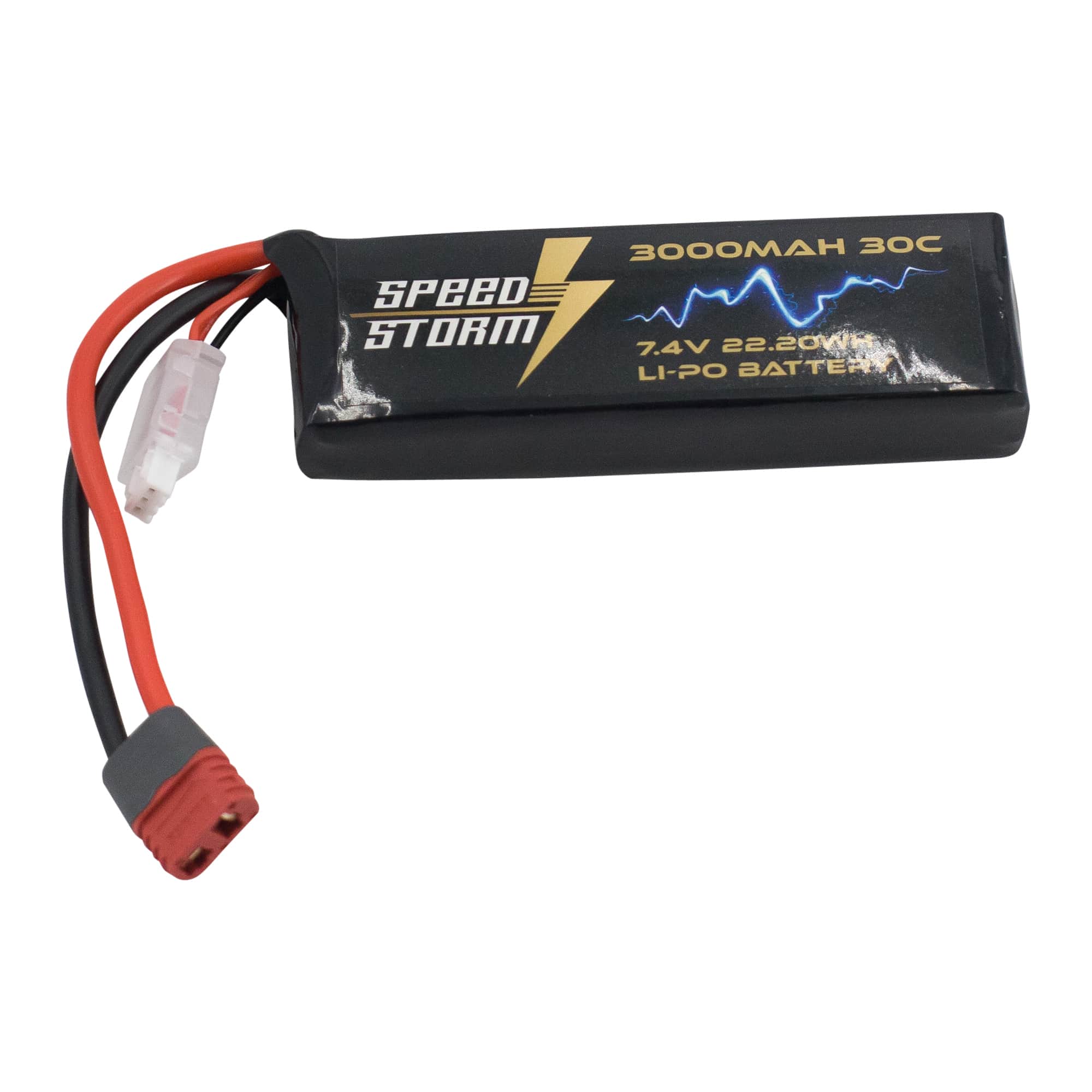 картинка Аккумулятор Speed Storm Li-Po 7.4V 30C 3000 mAh разъем T-plug (Deans) - SS-2S3000-30-D 