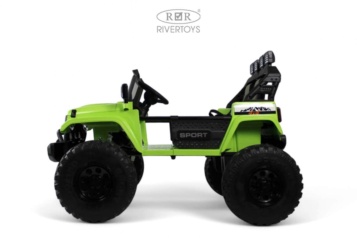 картинка Детский электромобиль Jeep A222AA зеленый 