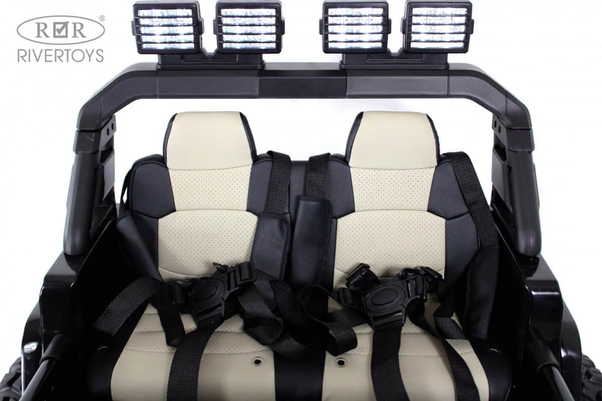картинка Детский электромобиль Jeep A222AA черный 
