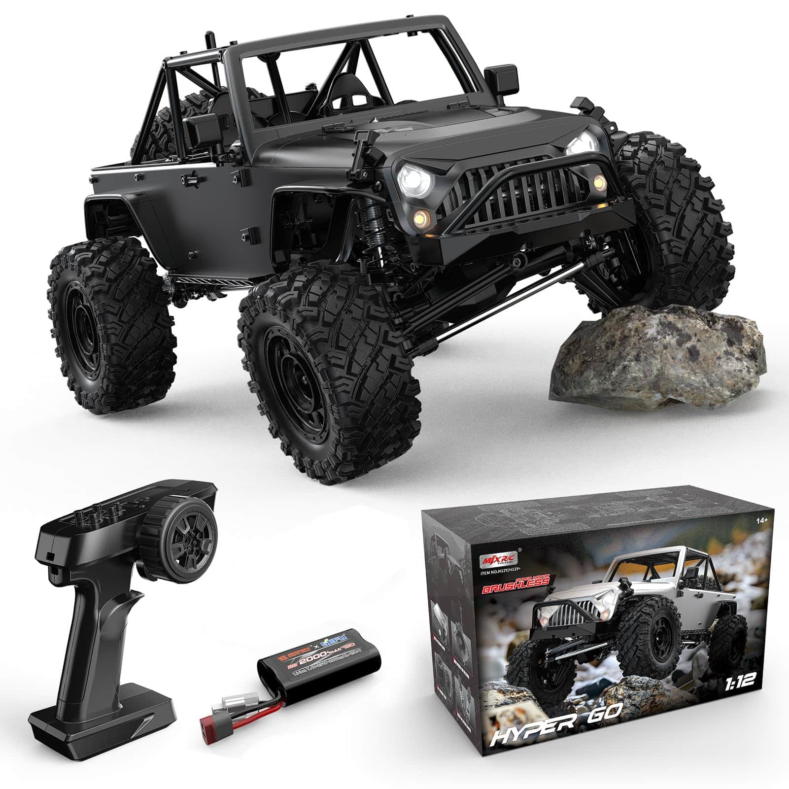 картинка Радиоуправляемый краулер MJX Hyper Go H12Y Brushless 4WD 1:12 - MJX-H12Y 