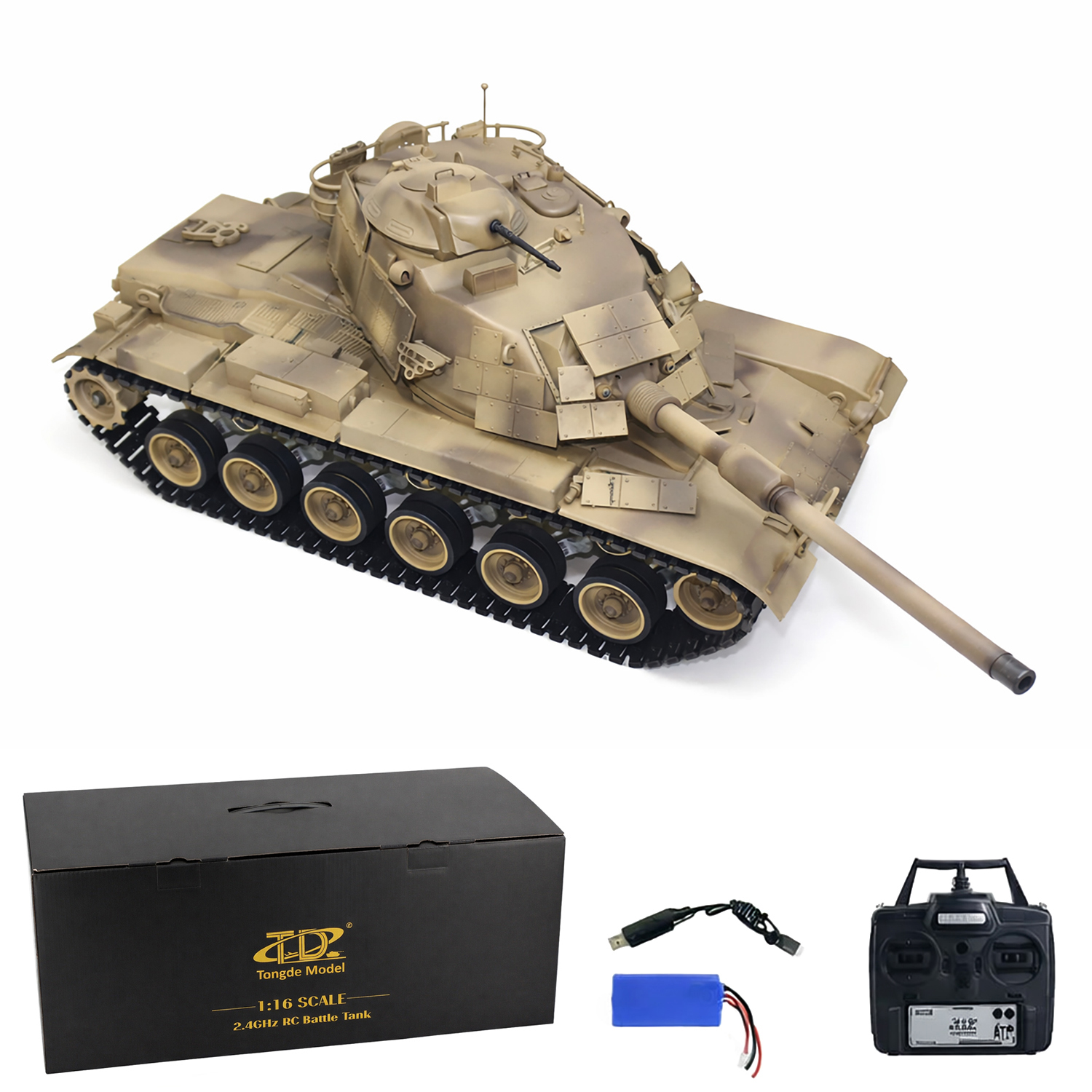 картинка Радиоуправляемый танк USA M60A1 Camo Upgrade - TD-M2022-1UC 