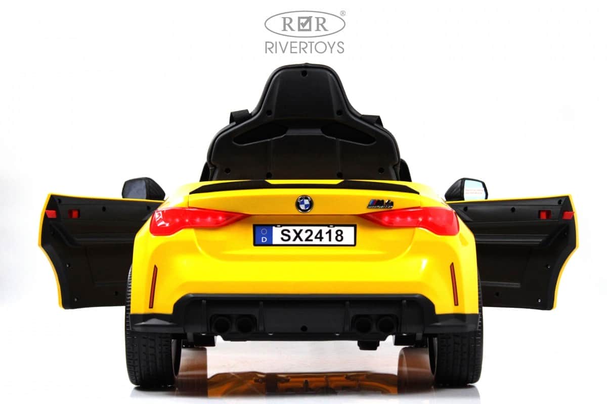 картинка Детский электромобиль BMW M4 (A004AA) желтый 