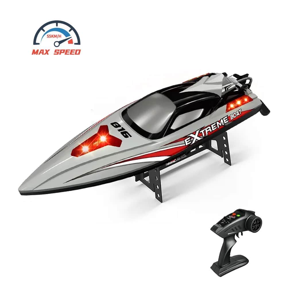 картинка Радиоуправляемый катер Grey Extreme (48 см, 55 км/ч, Brushless, 2.4G) - HJ816PRO-GREY 