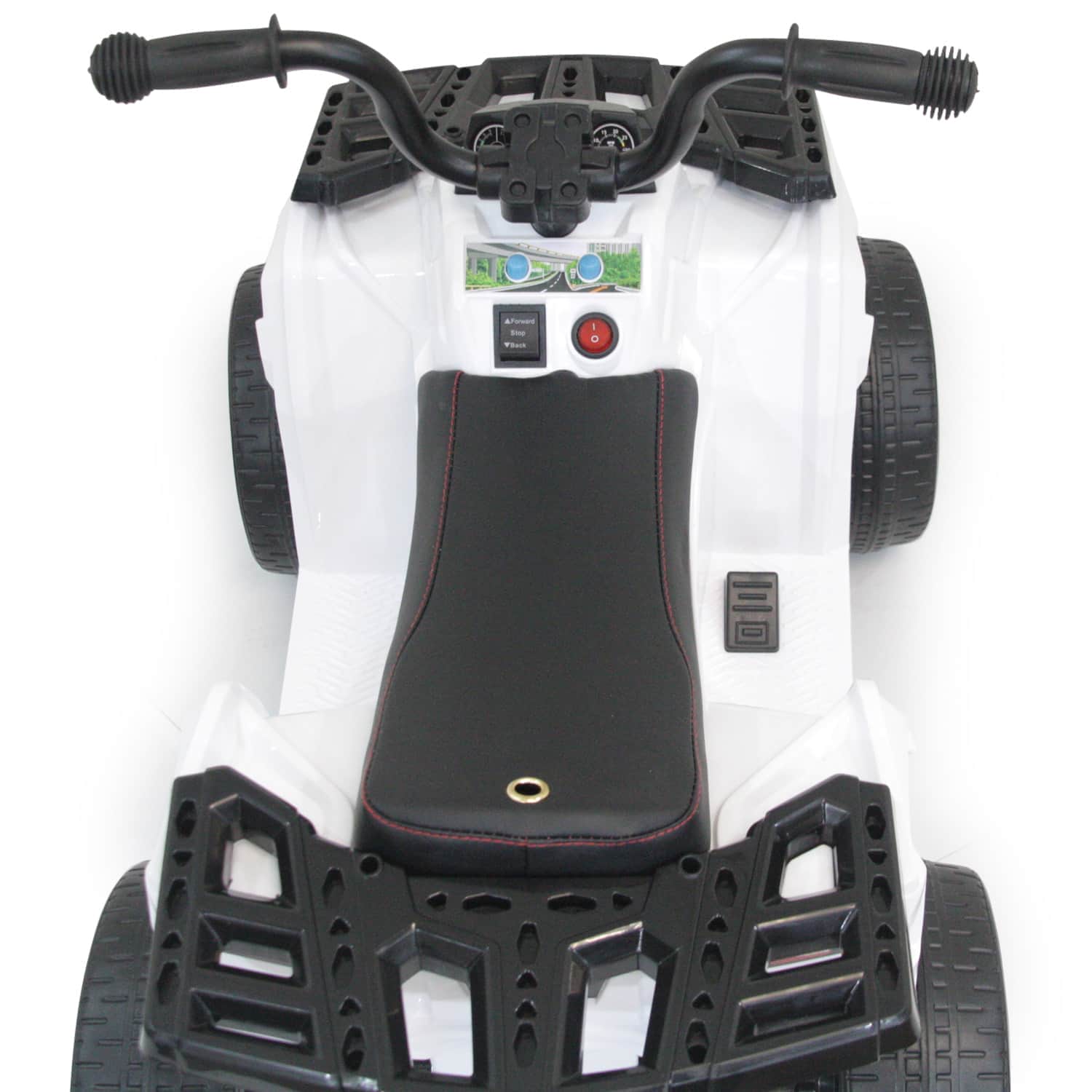 картинка Детский квадроцикл R1 на резиновых колесах 6V - 3201-WHITE 