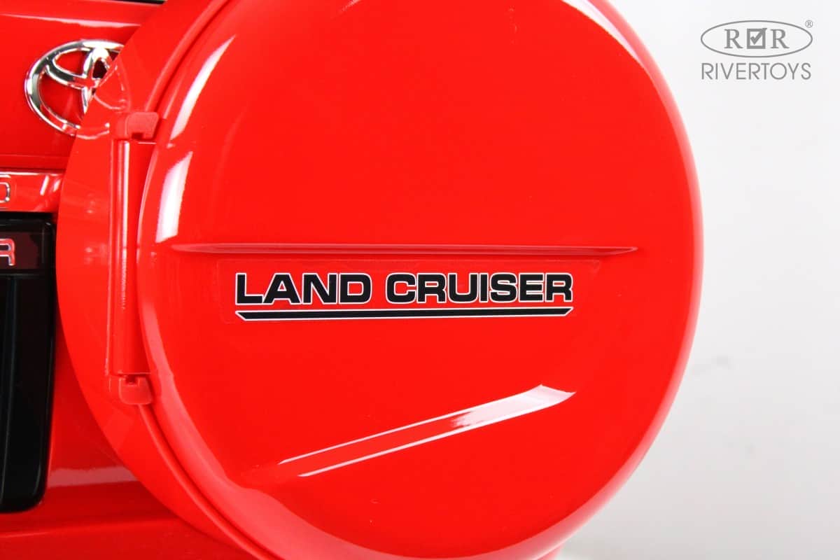 картинка Детский электромобиль Toyota Land Cruiser 200 (JJ2022) красный глянец 