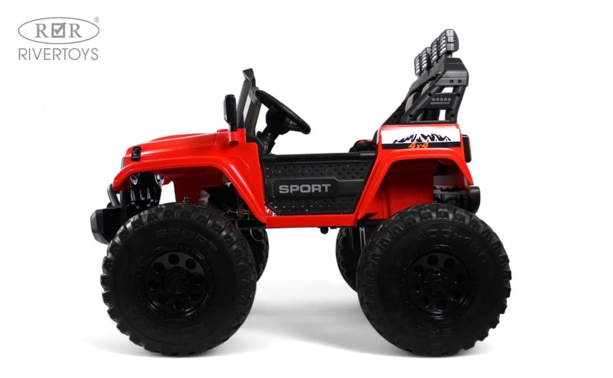 картинка Детский электромобиль Jeep A222AA красный 