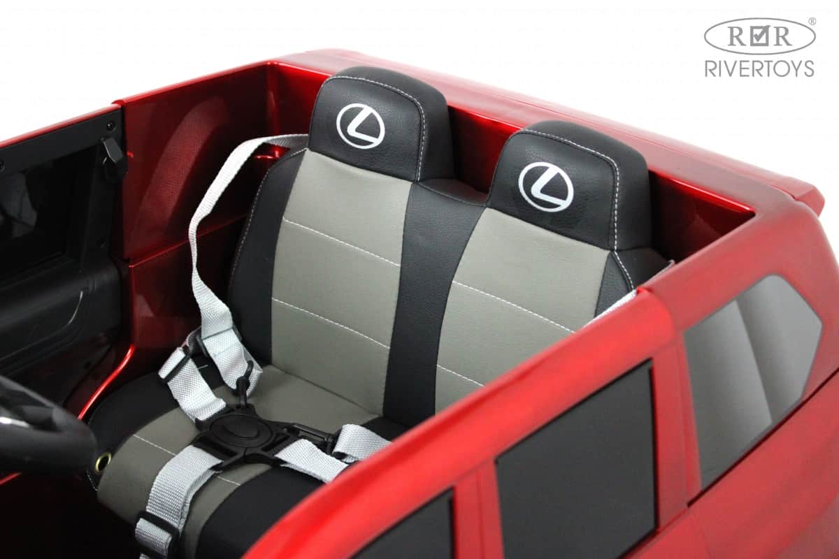 картинка Детский электромобиль Lexus 570 (E555EE) красный глянец 