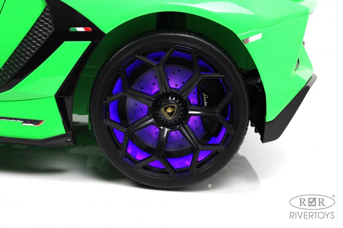 картинка Детский электромобиль Lamborghini Aventador SVJ (A111MP) зеленый 