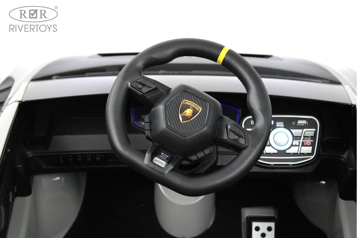 картинка Детский электромобиль Lamborghini Huracán STO (E888EE) серый 