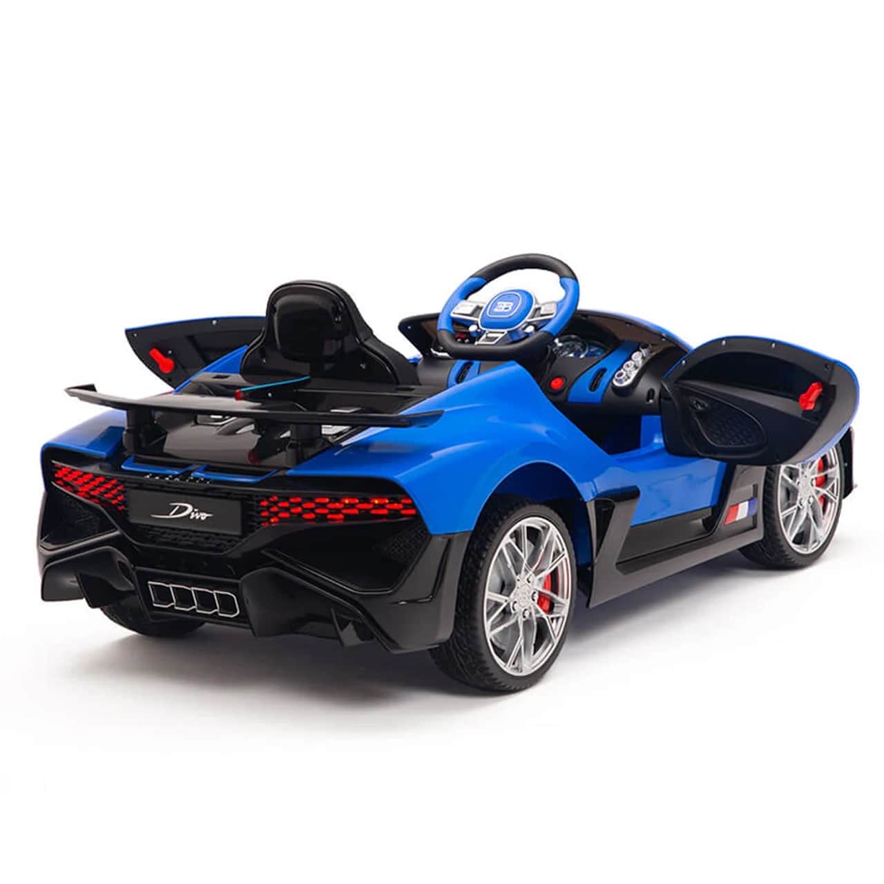 картинка Детский электромобиль Bugatti Divo (синий, 12V) - HL338 