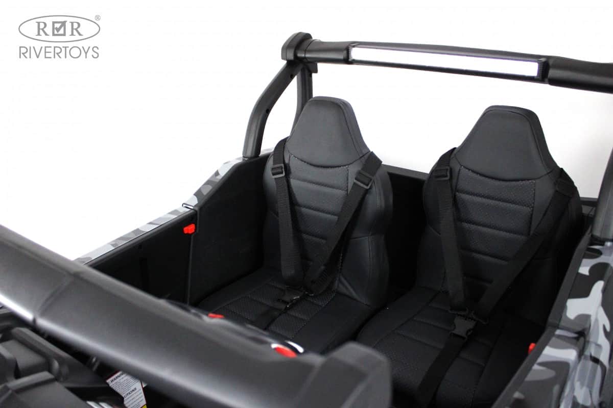 картинка Детский электромобиль P333PP (Buggy) серый камуфляж 