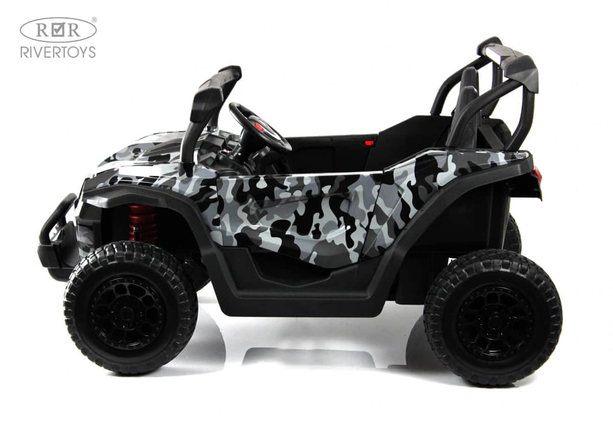 картинка Детский электромобиль P333PP (Buggy) серый камуфляж 
