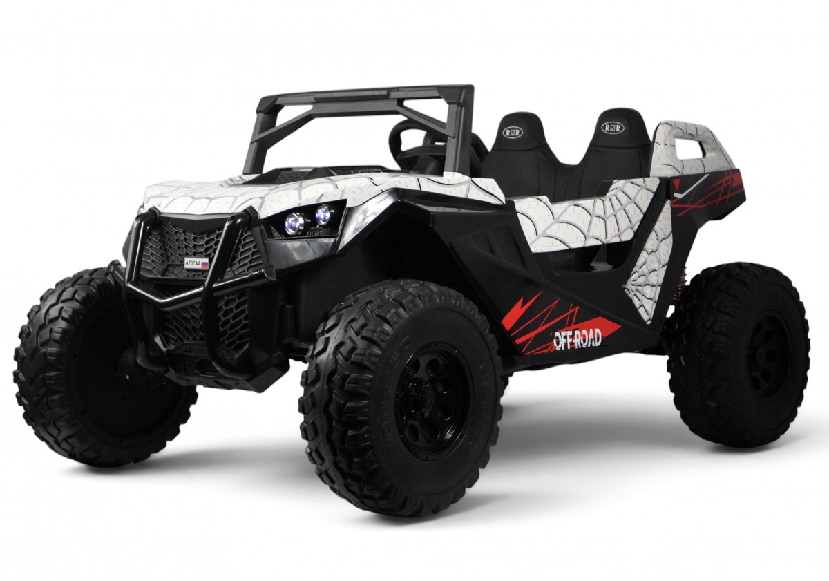 картинка Детский электромобиль A707AA LUX NEW 4WD белый Spider 