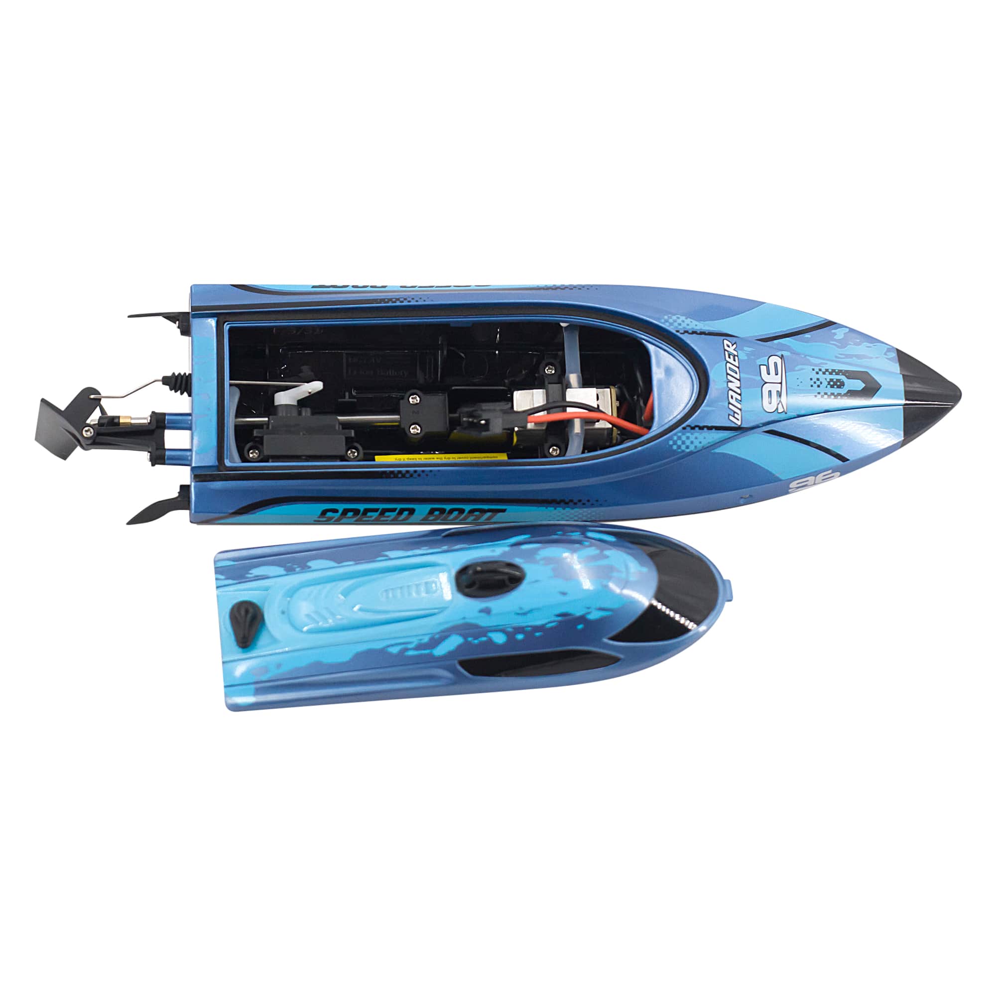 картинка Радиоуправляемый катер Wander (30 см, LED, 25 км/ч) - HJ820-BLUE 