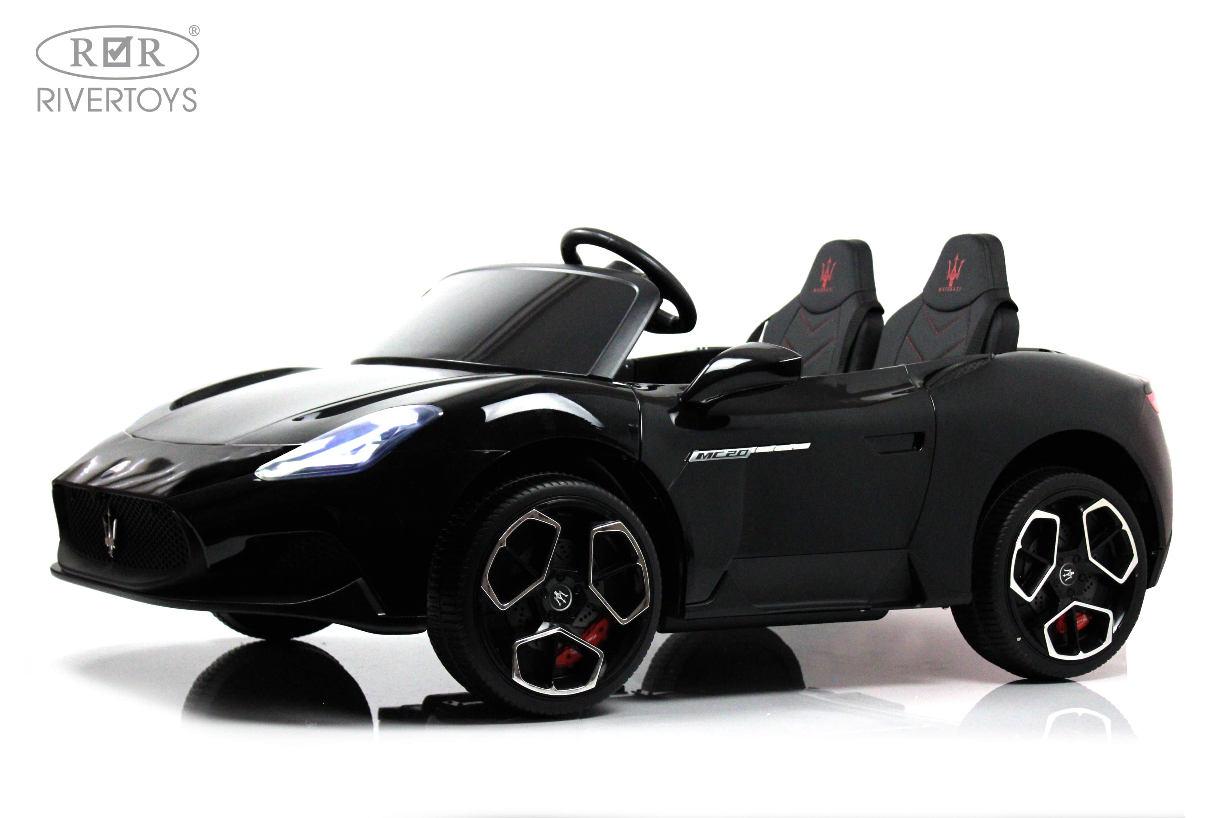 картинка Детский электромобиль Maserati MC20 (P111PP) черный глянец 
