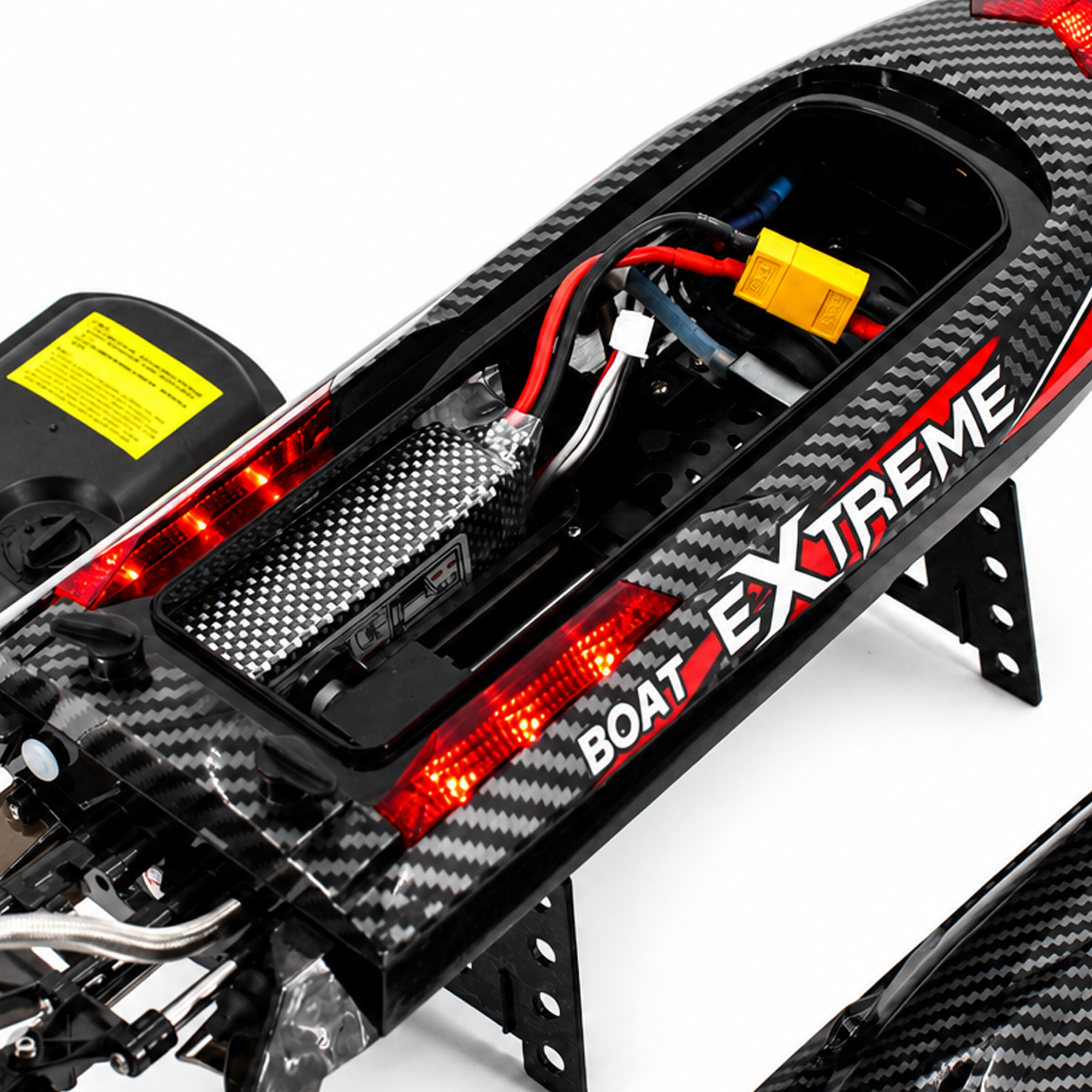 картинка Радиоуправляемый катер Black Extreme (48 см, 55 км/ч, Brushless) - HJ816PRO-CARBON-BLACK 