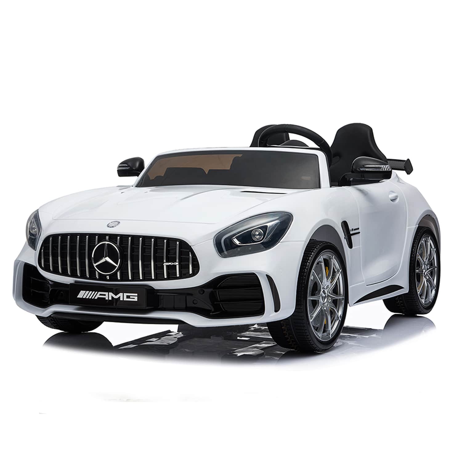 картинка Электромобиль Mercedes-Benz GT R (белый, 4WD, 12V) - HL289-WHITE 