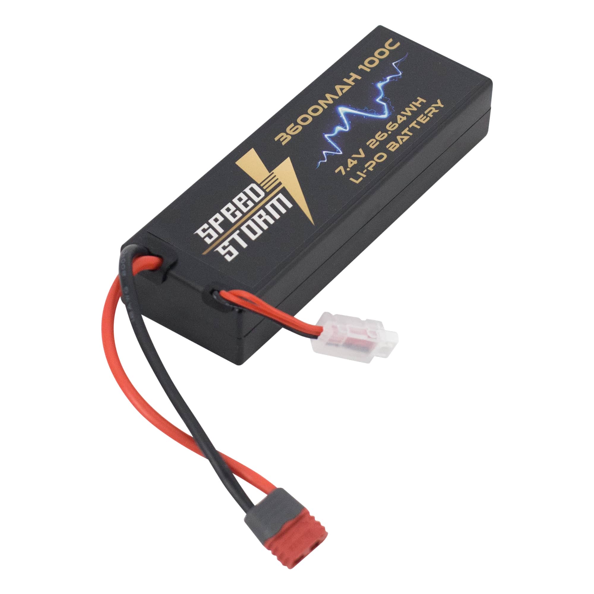 картинка Аккумулятор Speed Storm Li-Po 7.4V 100C 3600 mAh Hard Case разъем T-plug (Deans) - SS-2S3600-100-D 