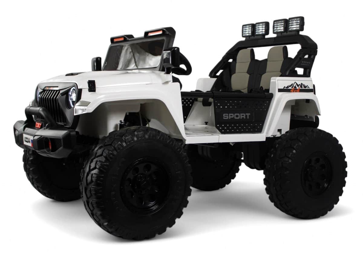 картинка Детский электромобиль Jeep A222AA белый 
