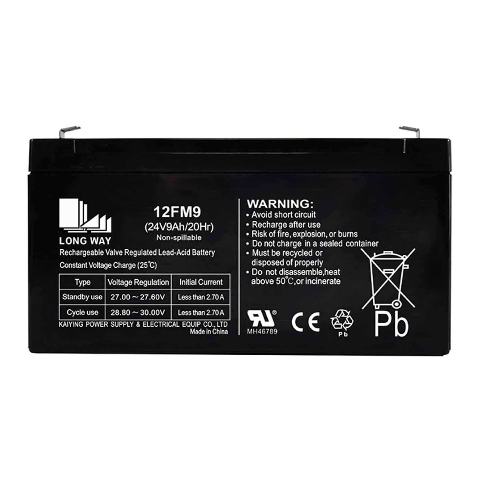 картинка Аккумулятор Long Way 24V9Ah/20Hr - LW-12FM9 