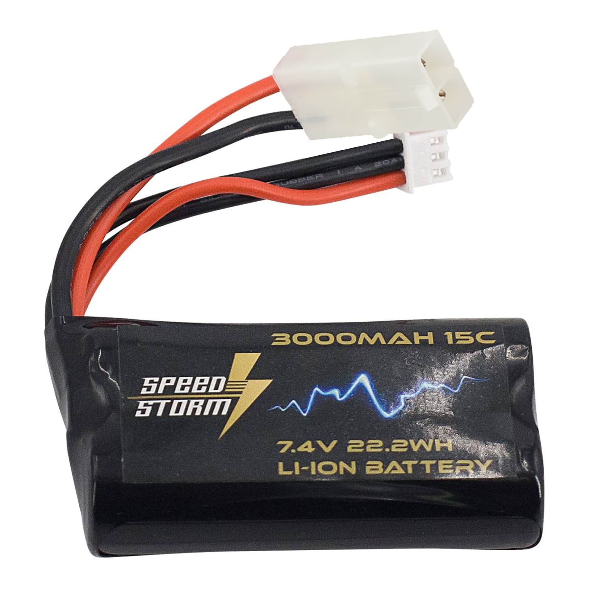 картинка Аккумулятор Speed Storm Li-ion 18650 7.4V 3000 mAh разъем Tamiya - SS-2S3000-TAMIYA 