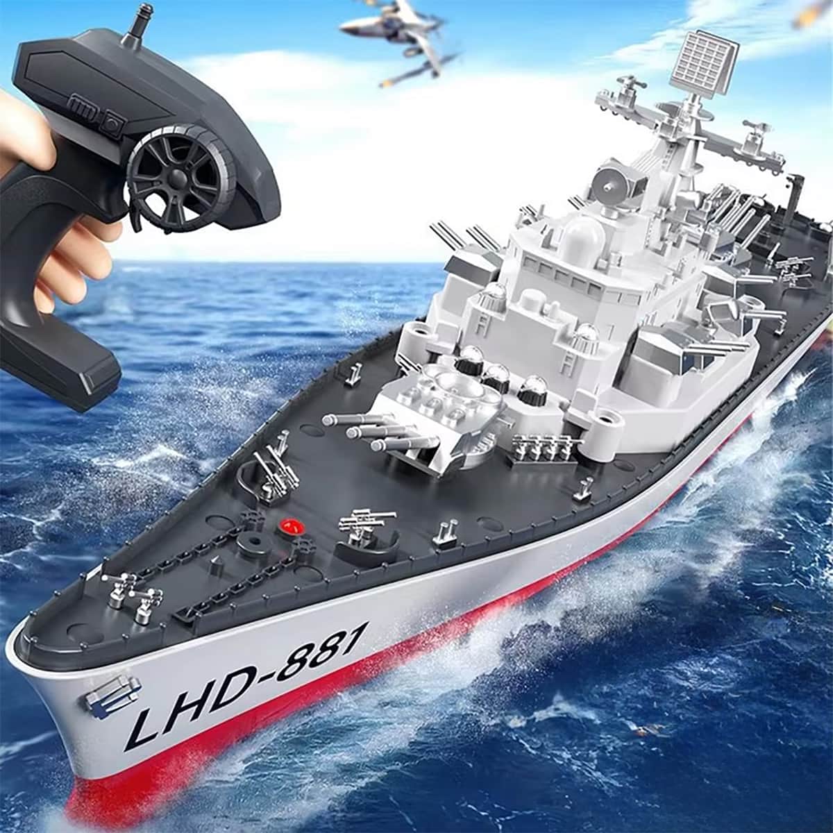 картинка Радиоуправляемый военный корабль линкор 1:360 - LHD-881 