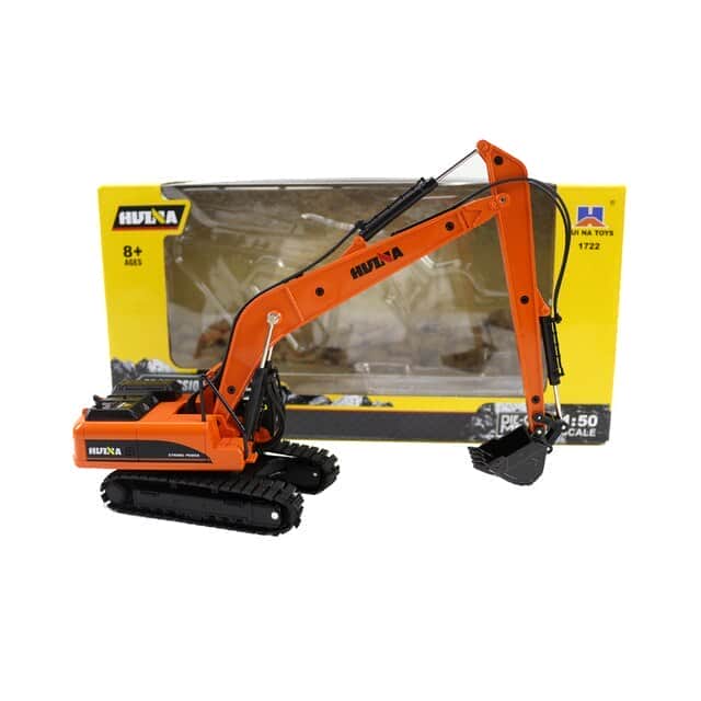 картинка Металлический гусеничный экскаватор HuiNa Toys 1:50 - HN1722-ORANGE 