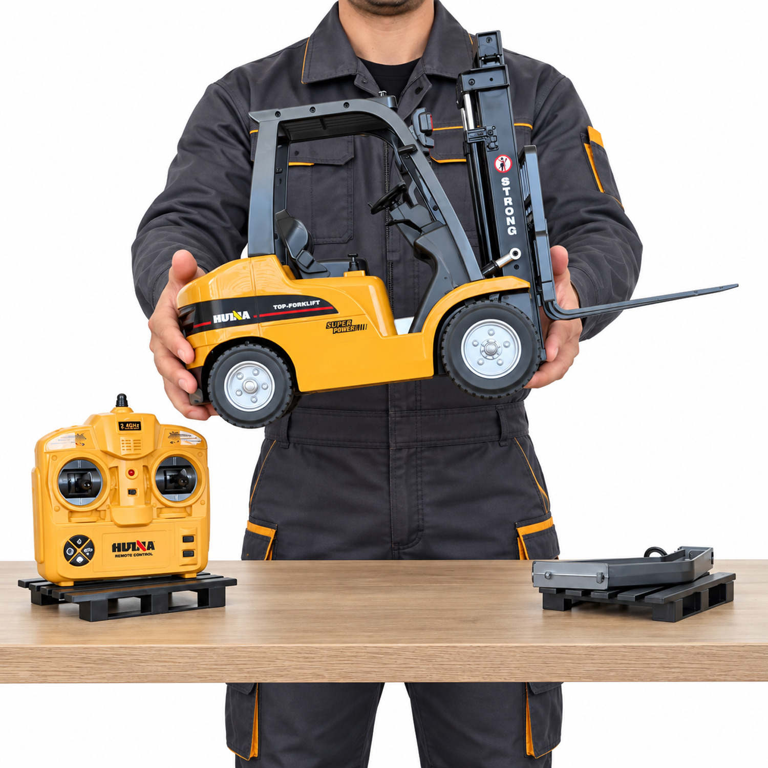 картинка Радиоуправляемый погрузчик HUI NA TOYS масштаб 1:10 2.4G - HN1577 
