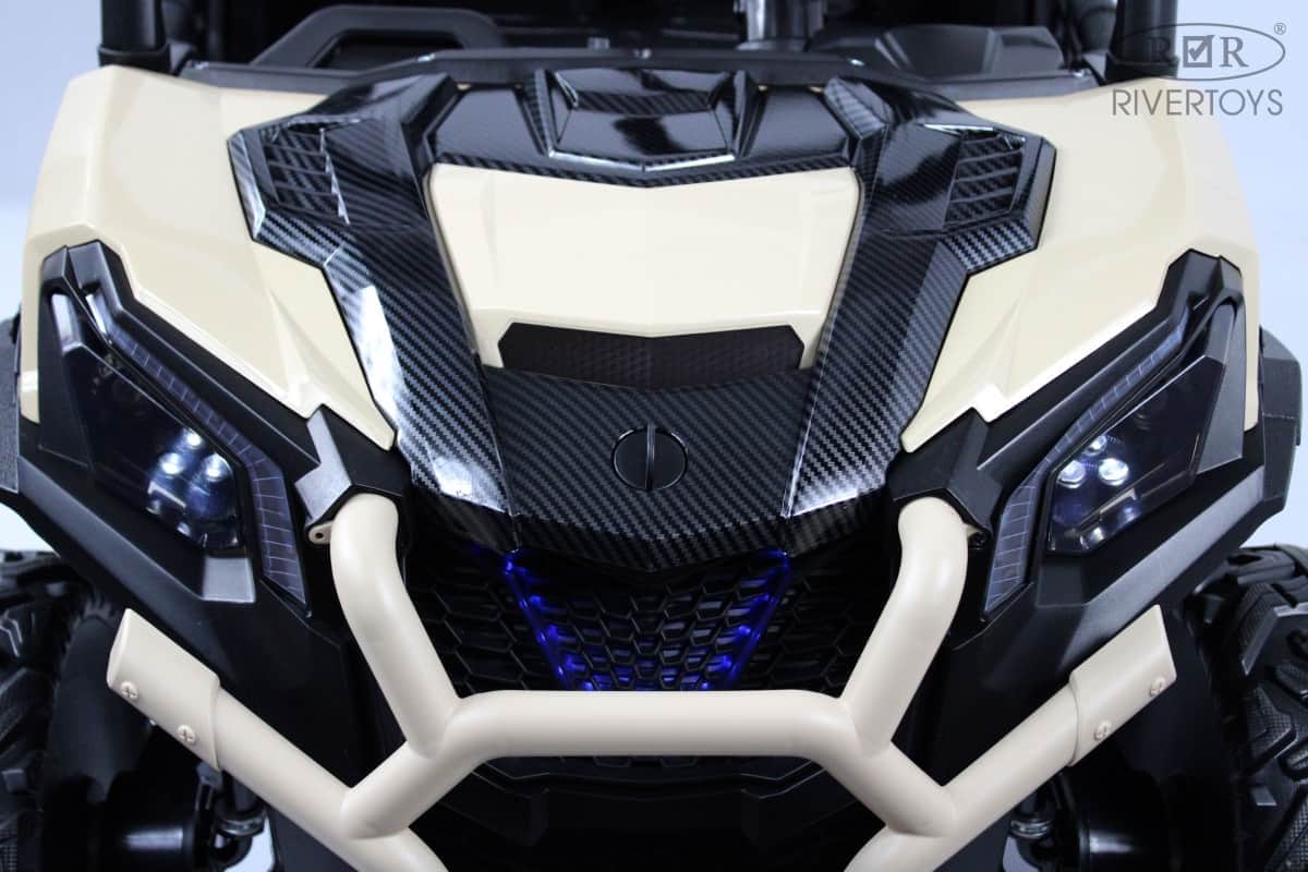 картинка Детский электромобиль K777KK LUX 4WD кремовый 