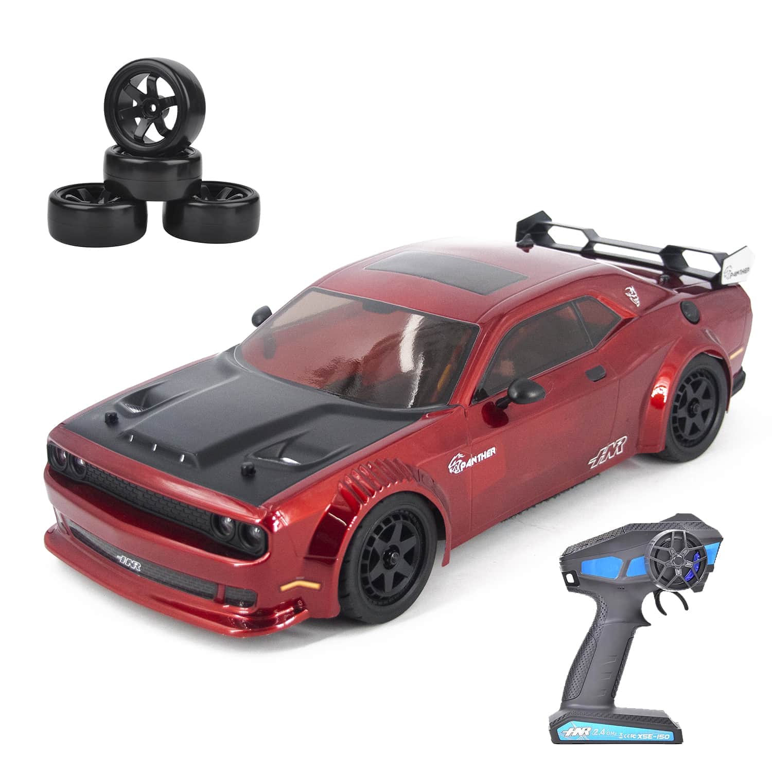 картинка Радиоуправляемый автомобиль HSP / HNR Dodge SRT (колеса шоссейные+дрифт LED фары 1:10 4WD) - H9802-H98248-1 