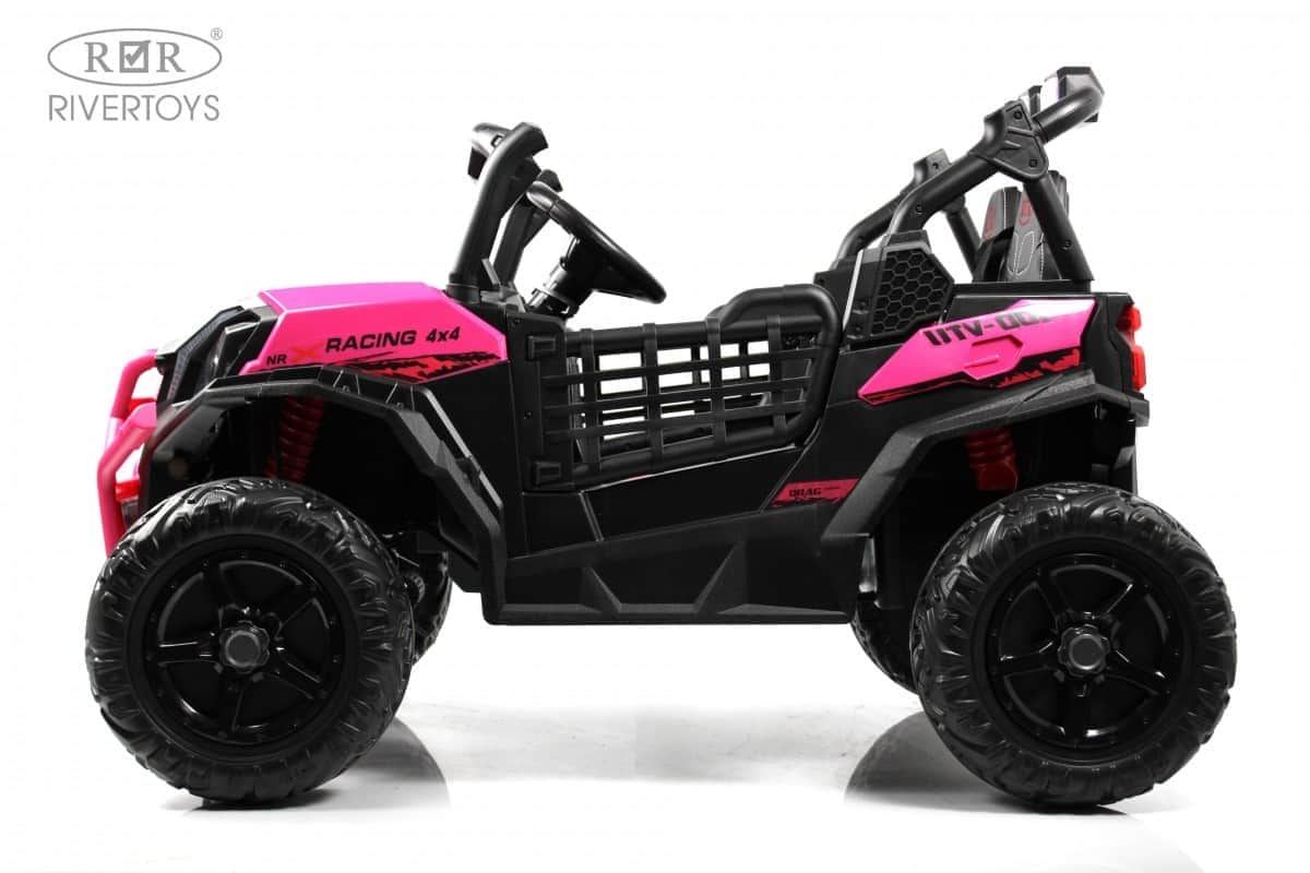 картинка Детский электромобиль K777KK LUX 4WD розовый 