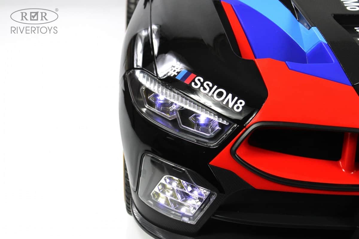 картинка Детский электромобиль F555FF черный глянец 