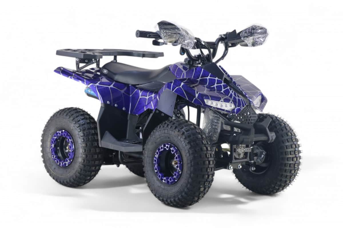 картинка Детский квадроцикл LEON 49CC синий спайдер 