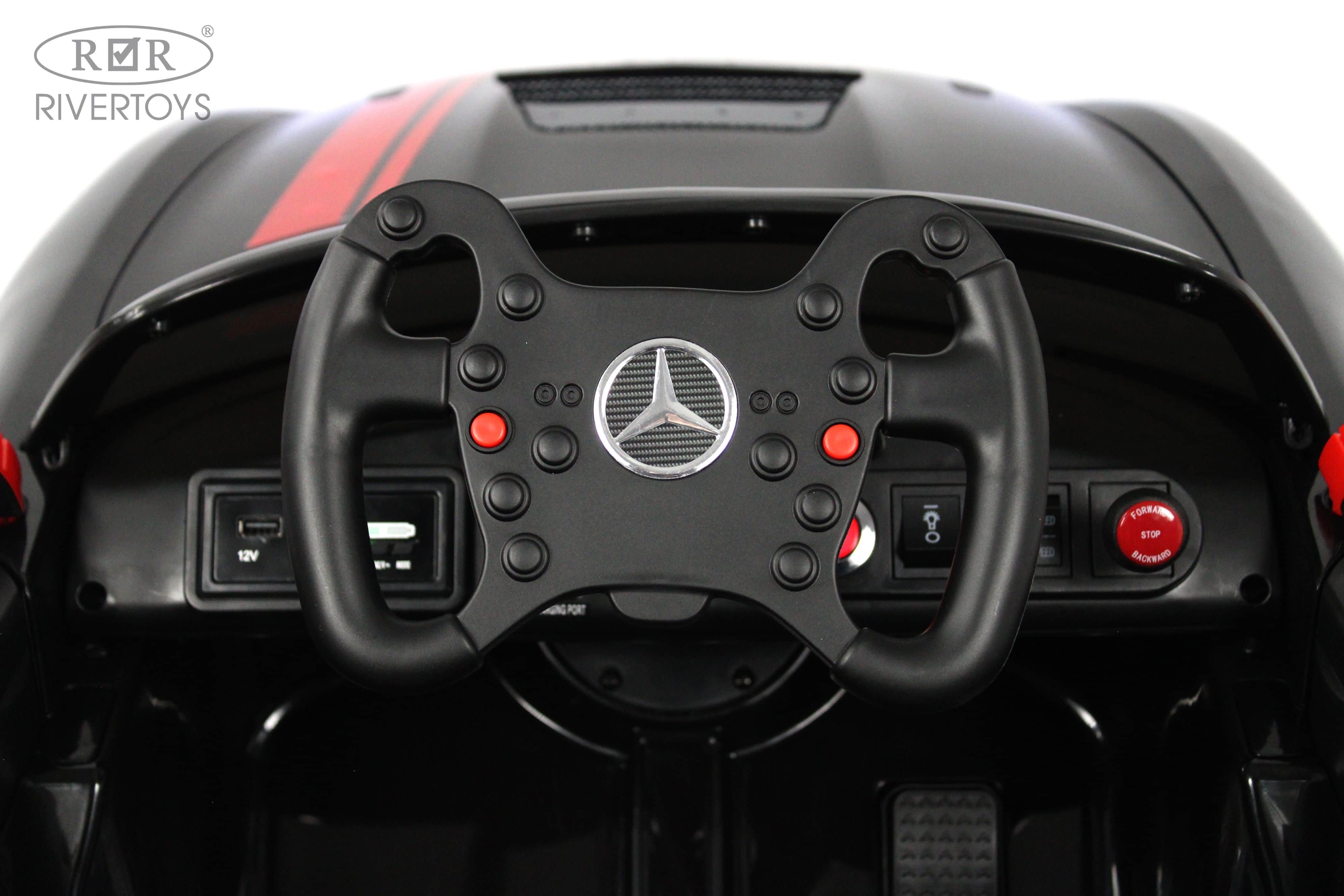 картинка Детский электромобиль Mercedes-Benz (A007AA) черный 