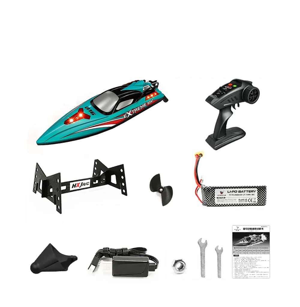 картинка Радиоуправляемый катер Blue Extreme (48 см, 55 км/ч, Brushless, 2.4G) - HJ816PRO-BLUE 