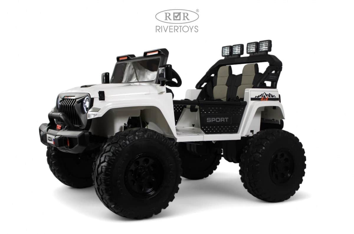 картинка Детский электромобиль Jeep A222AA белый 