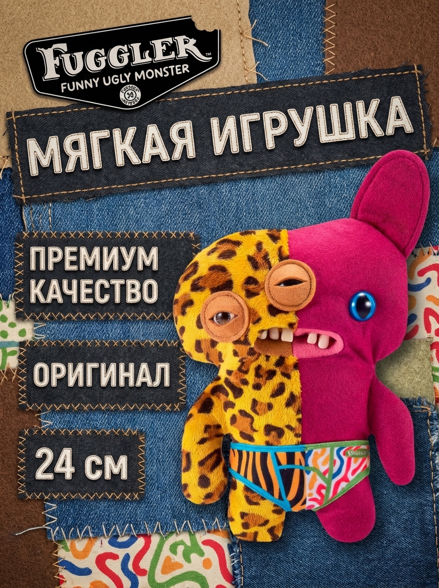 картинка Мягкая игрушка FUGGLER Зубастик Половинки - 15726J 