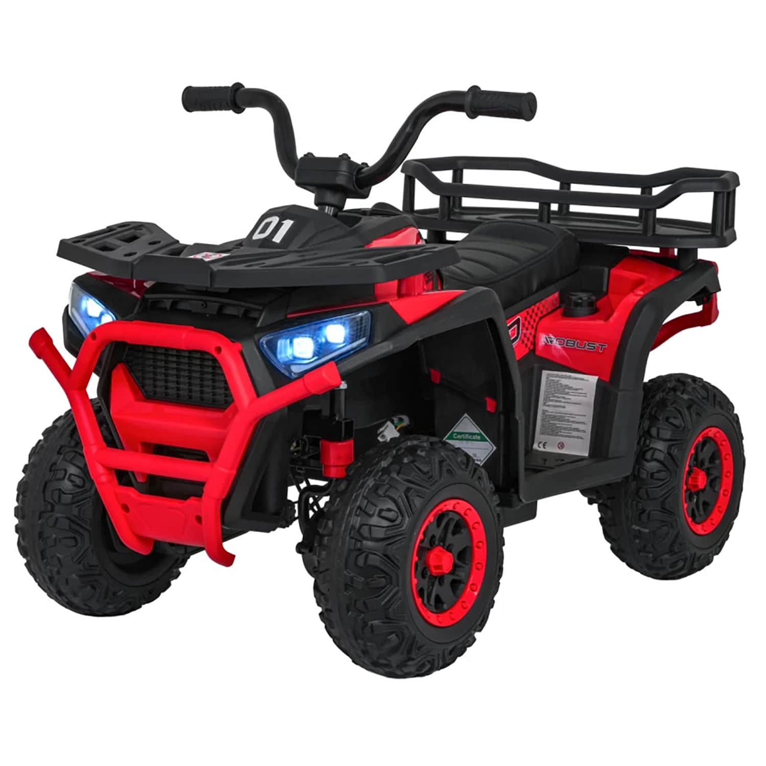 картинка Детский электромобиль квадроцикл X-Robust (красный, 24V, 4WD, пульт, EVA) - XMX651-24V-4WD-RED 