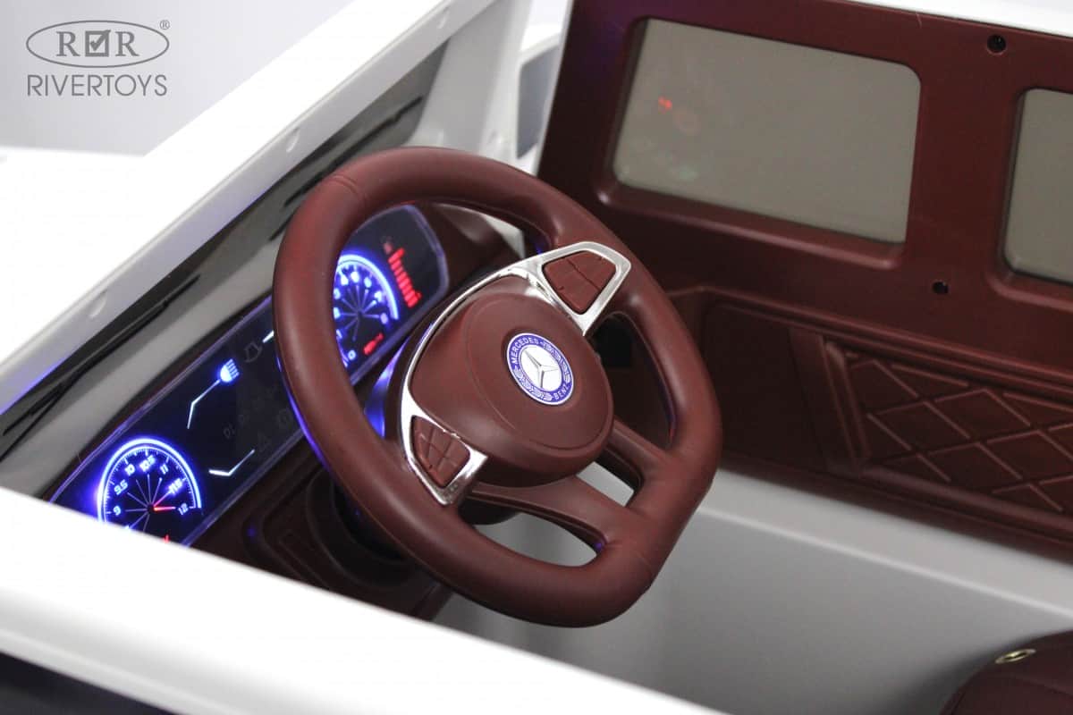 картинка Детский электромобиль Mercedes-Benz G65 (E111EE) белый 