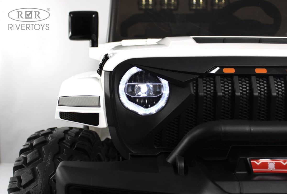 картинка Детский электромобиль Jeep A222AA белый 