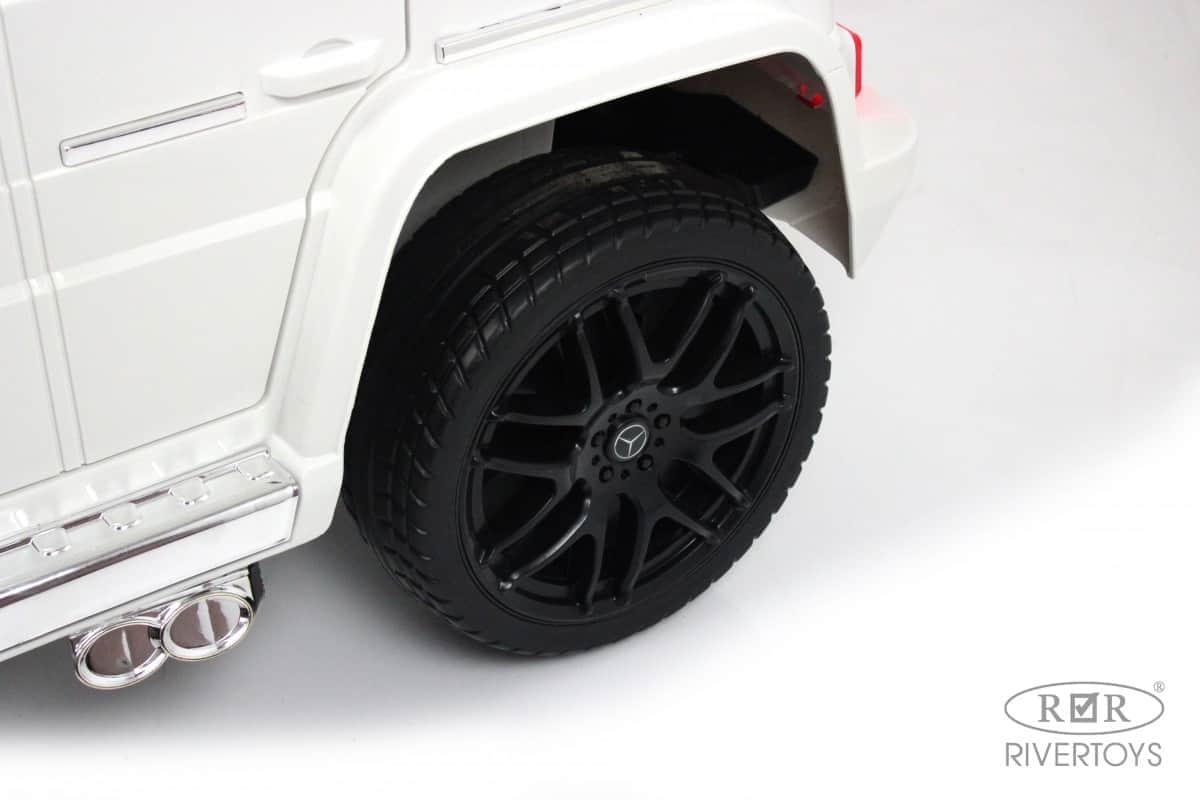 картинка Детский электромобиль Mercedes-Benz G65 (E111EE) белый 
