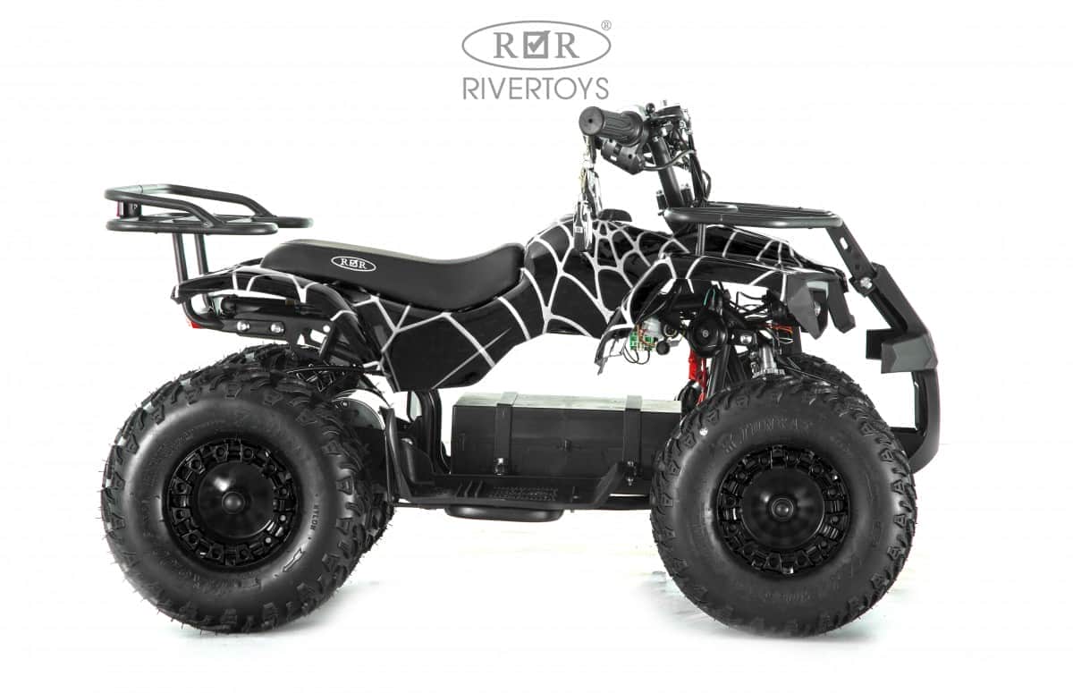 картинка Детский электроквадроцикл TIKI LUX черный Spider 