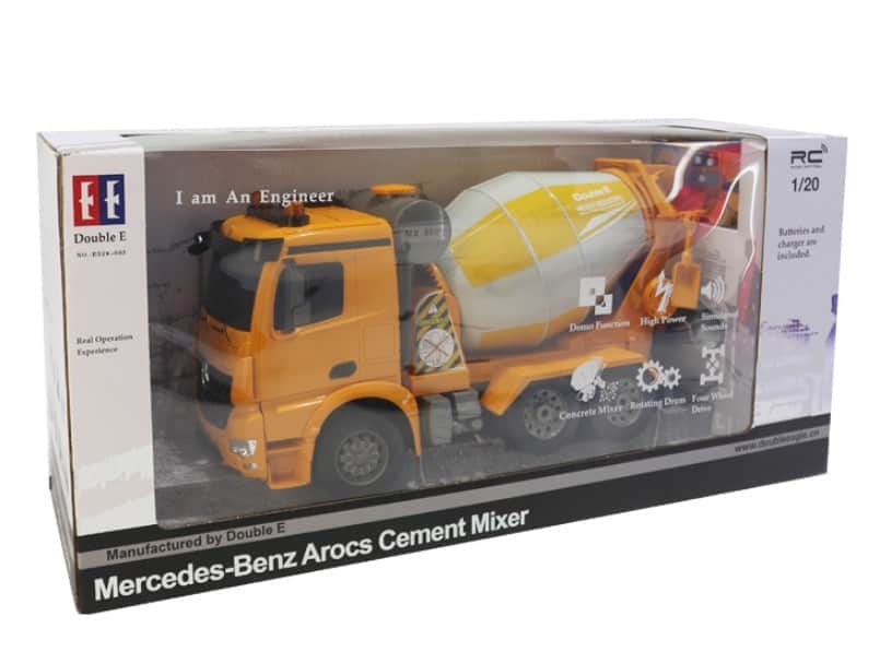 картинка Радиоуправляемая бетономешалка Double E Mercedes-Benz Arocs 1:20 2.4G - E528-003 