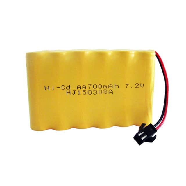 картинка Аккумулятор Ni-Cd 7.2V 700 mAh AA (разъем YP) - NICD-72F-700-YP 