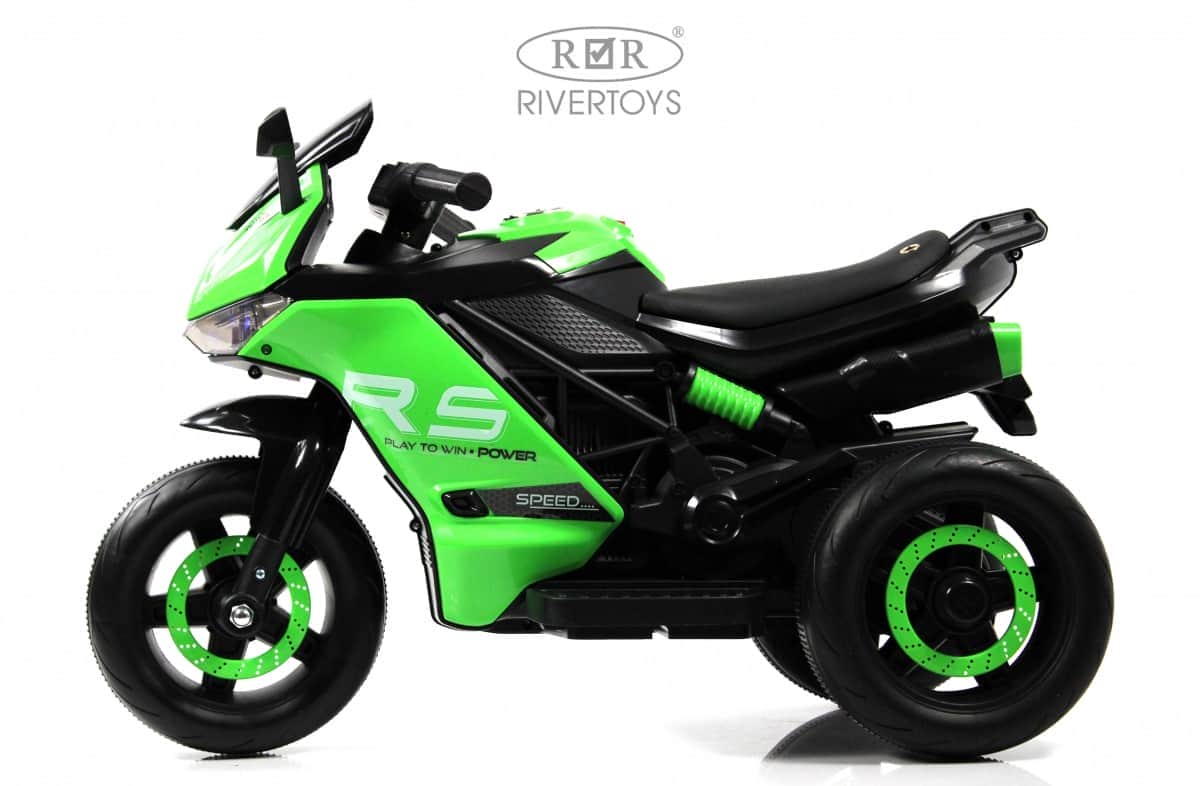 картинка Детский электротрицикл K002PX зеленый 