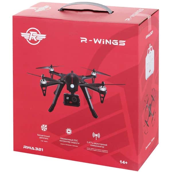 картинка Радиоуправляемый квадрокоптер с камерой Ultra HD 4K R-Wings RWA321 