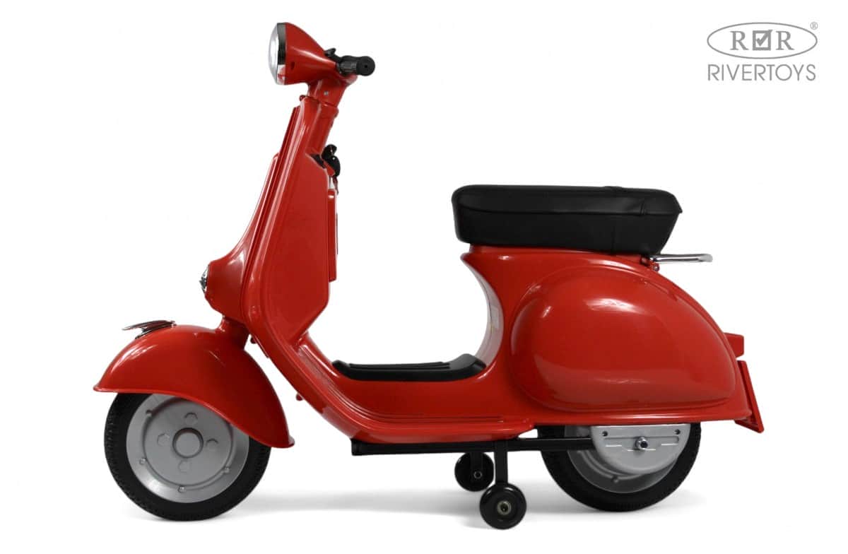 картинка Детский электроскутер VESPA (M888MM) красный 