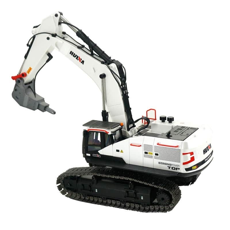 картинка Радиоуправляемый экскаватор белый HUI NA TOYS масштаб 1:14 2.4G - HN1594-WHITE 