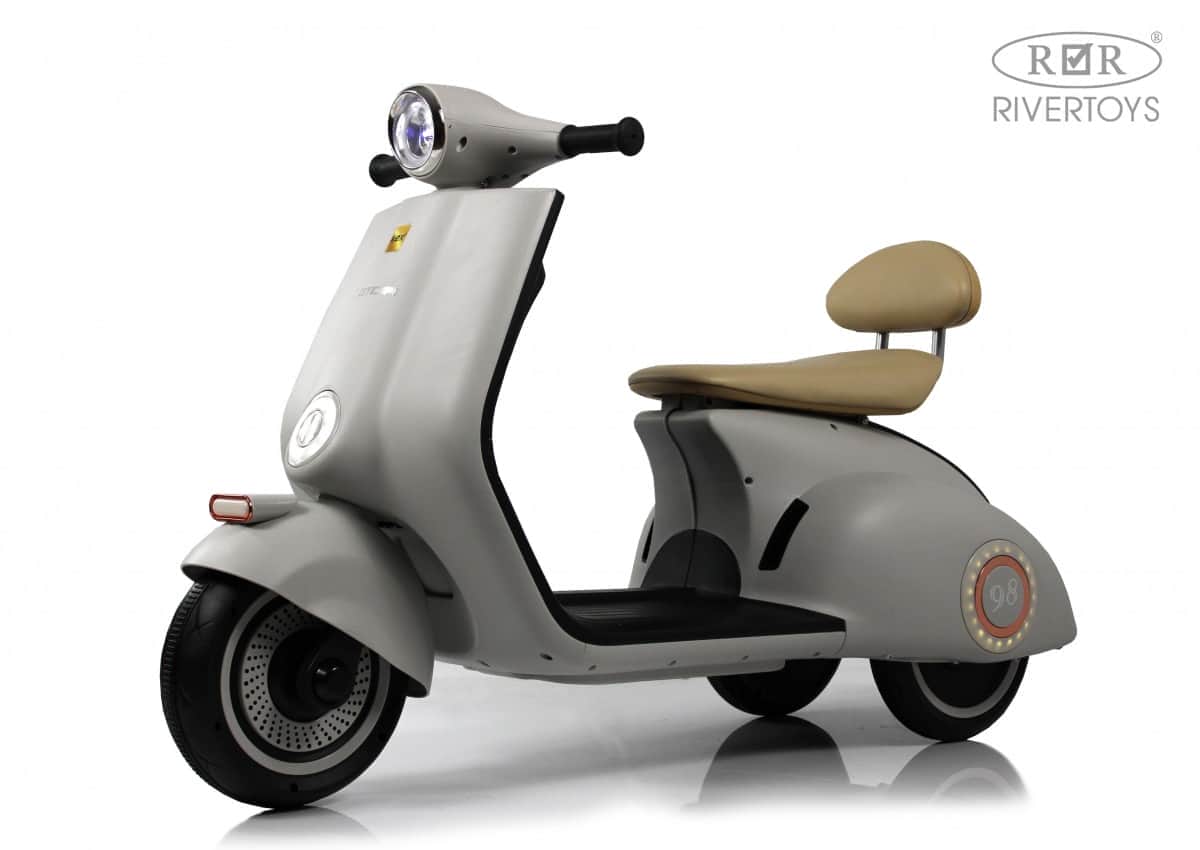 картинка Детский электроскутер K444PX-A серый 