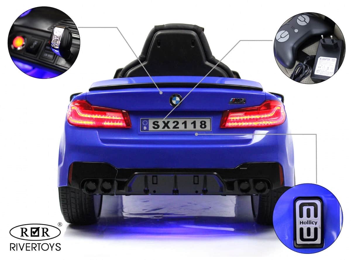 картинка Детский электромобиль BMW M5 Competition (A555MP) синий 